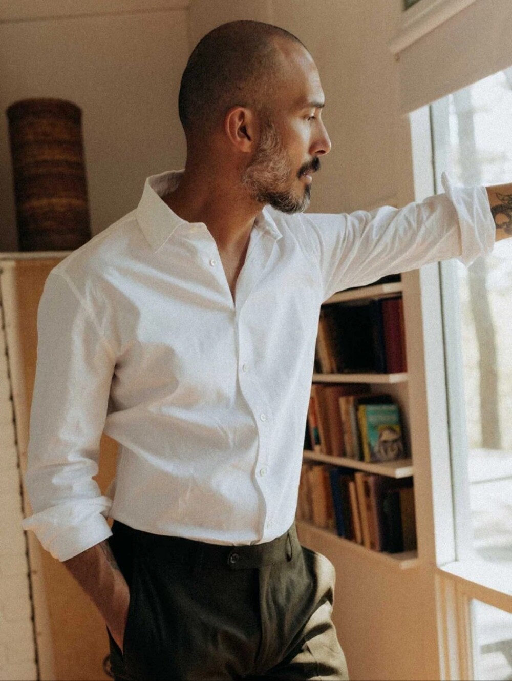 Taylor Stitch The Hyde Shirt White Oxford 44